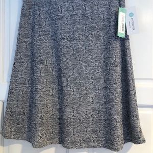 Blue/Gray A-line skirt